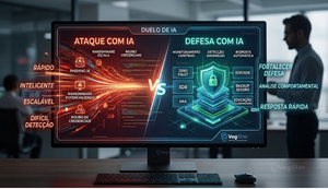 IA nas mãos dos cibercriminosos × IA na defesa das empresas.